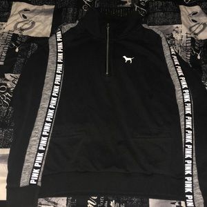 Victoria’s Secret Black 1/4 Zip Sweatshirt
